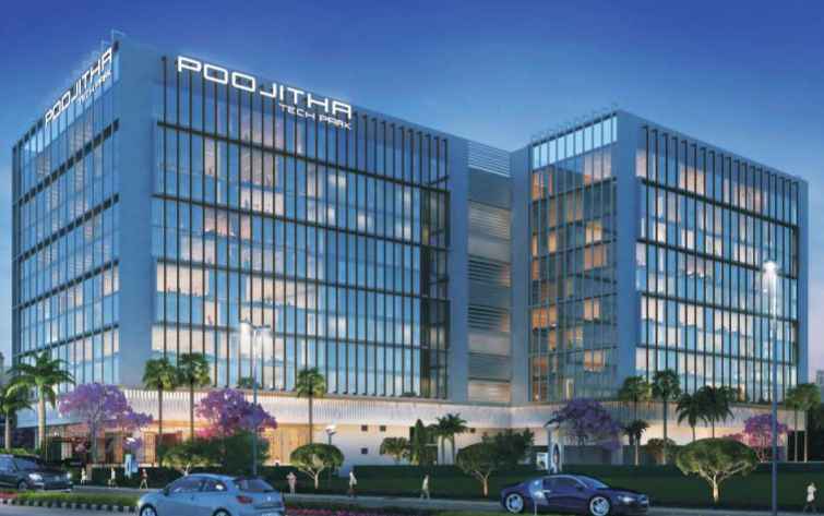 PoojithaTechPark-Commercial-OfficeSpace-FinancialDistrict-Hyderabad-UnderConstruction