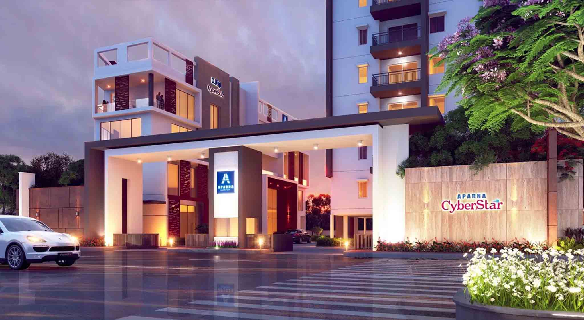 AparnaCyberStar-Residential-2,2.5&3BHK-OsmanNagar-Hyderabad-UnderConstruction