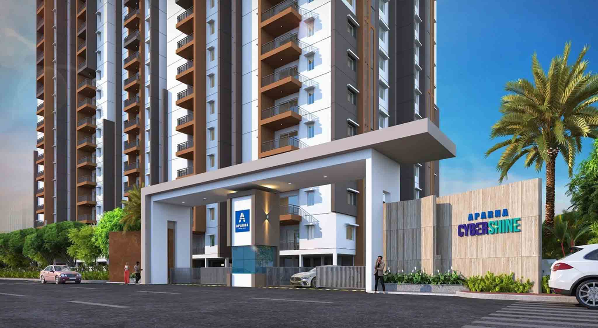 AparnaCyberShine-Residential-2,2.5&3BHK-OsmanNagar-Hyderabad-UnderConstruction